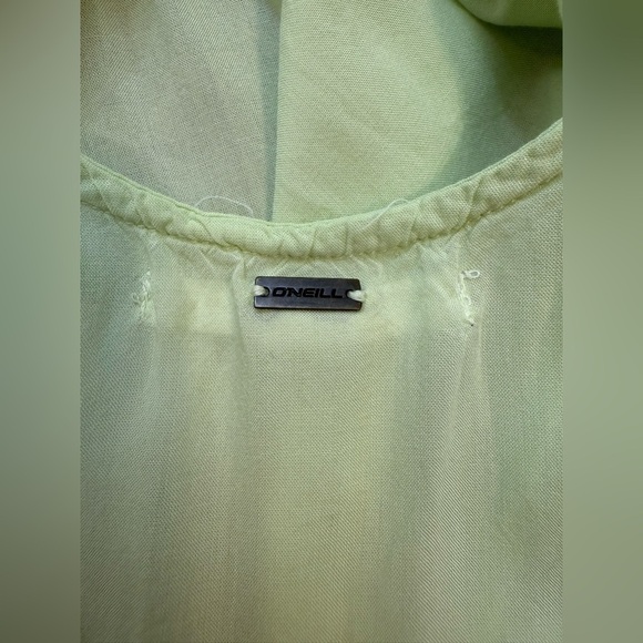 O'Neill Juniors' Mint Green Linnet Tiered Swimsuit Cover Up Dress Medium - Picture 8 of 9